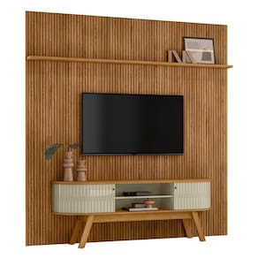 Rack Bancada com Painel New Laguna para TV até 75” - Madetec