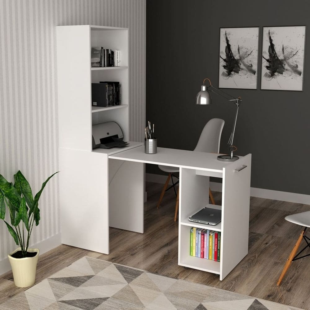 Mesa Articulável Alta Branca Estante para Escritório ME4171