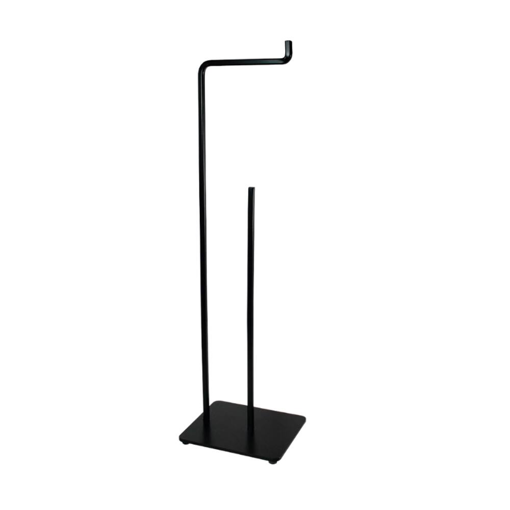 Suporte para Papel Higiênico de Chão Preto Fosco Future