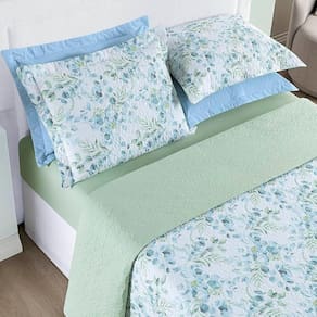 Cobre Leito Queen Cotton Select Dupla Face 200 Fios 3 Peças - Forest