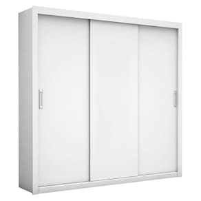 Guarda Roupa Bahia 3 Portas 4 Gavetas Carioca Móveis Branco
