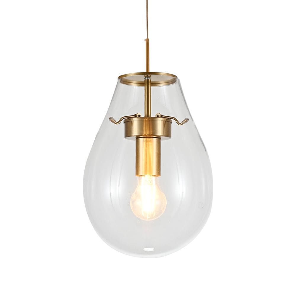 Lustre Pendente Sindora DCD04129 P Bronze / Transparente E27 Bivolt
