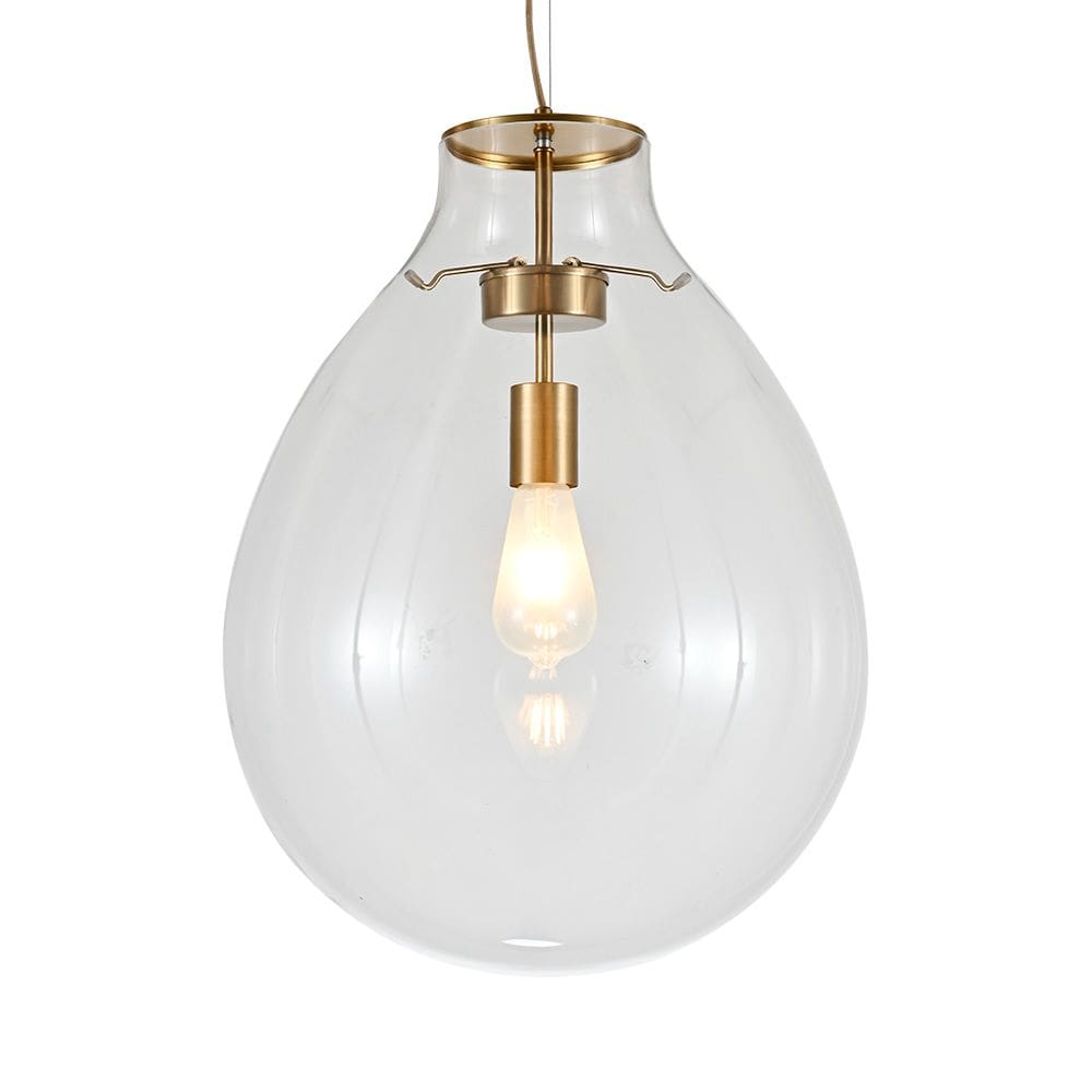 Lustre Pendente Sindora DCD04131 G Bronze / Transparente E27 Bivolt