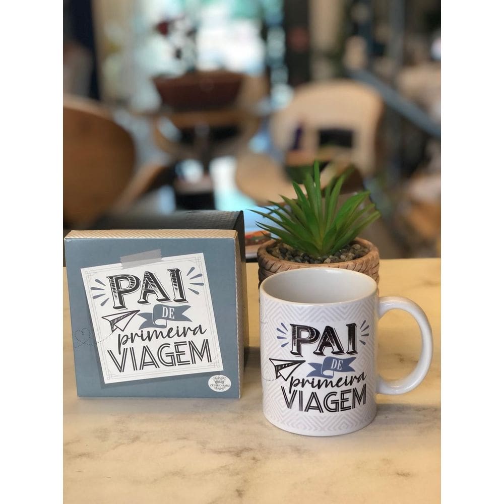 Caneca em Cerâmica Pai De Primeira Viagem - 300ml