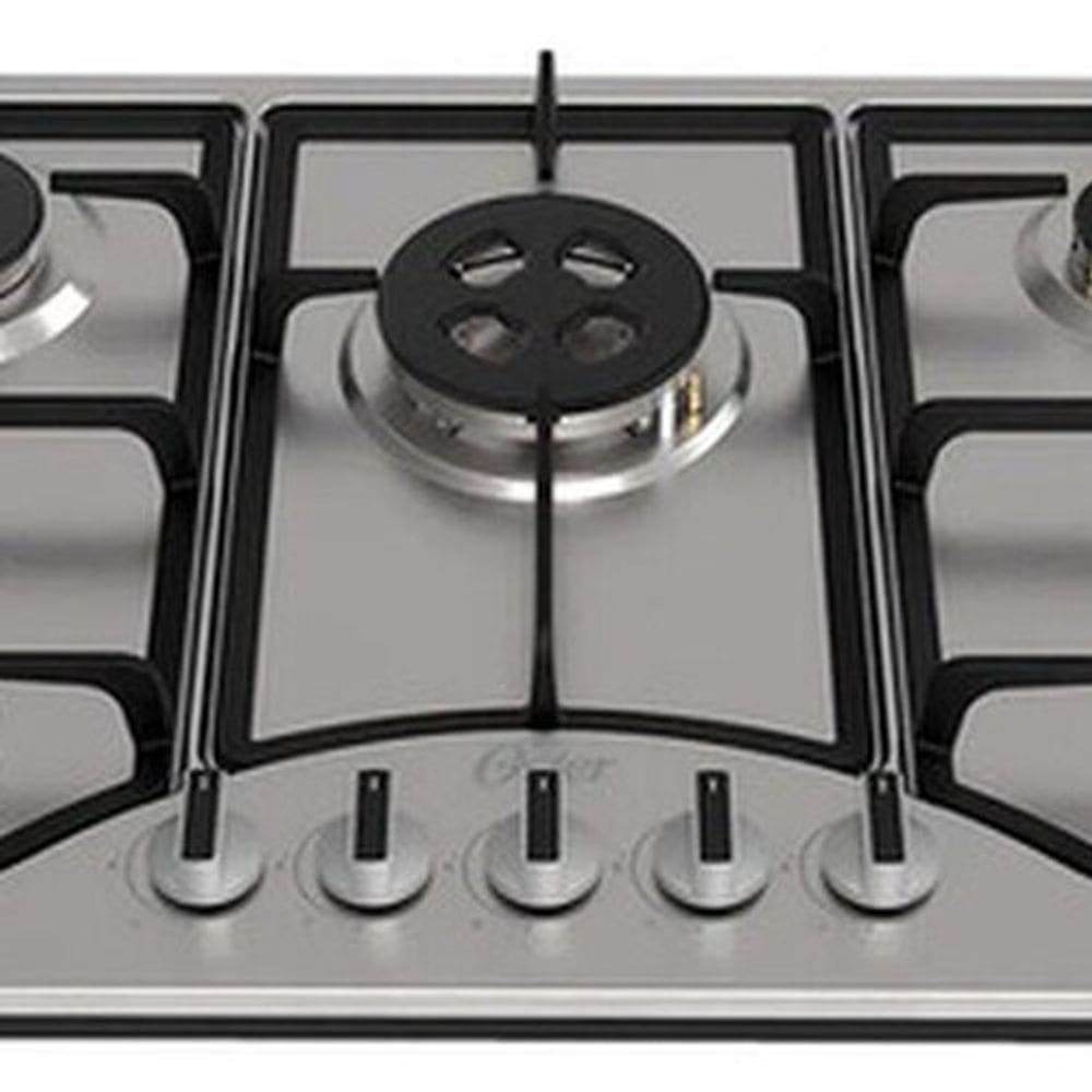 Cooktop A Gas Prata 5 Bocas Oster Otop701 11400w Bivolt