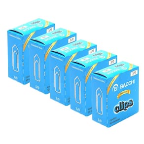 Kit 05 Clips Galvanizado Aço 3/0 Bacchi Caixa com 50 Unidades