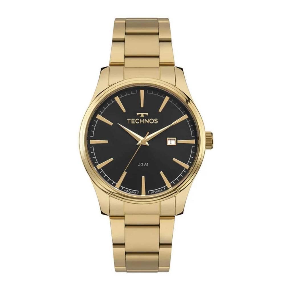 Relógio Masculino Technos Steel Analógico 2115Tzh/1P Dourado