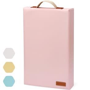 Almofada de joelhos HappyPicnic impermeável com espuma rosa de 5 cm de espessura
