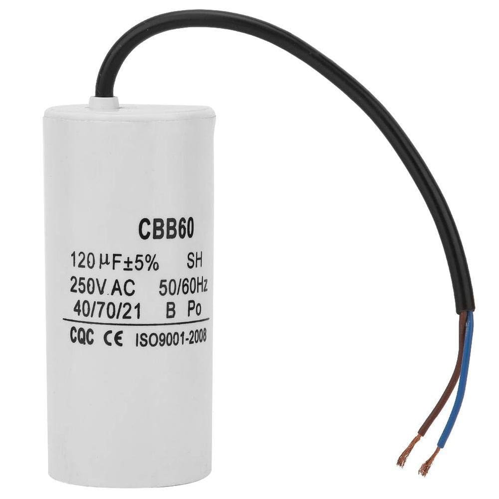 Capacitor de operação CBB60 120uF 250VAC para compressor de ar de motor