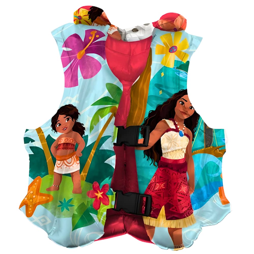 Colete Inflável Infantil 43cm Com Cinto Moana 2 Disney