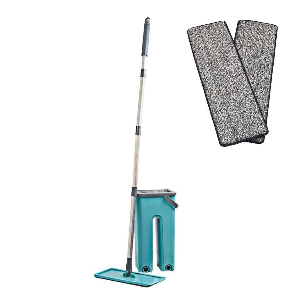 Rodo Flat Mop E Balde Lava E Seca Com 2 Refil