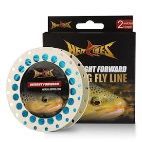 Linha de pesca com mosca HERCULES Floating WF7F 30m azul-petróleo