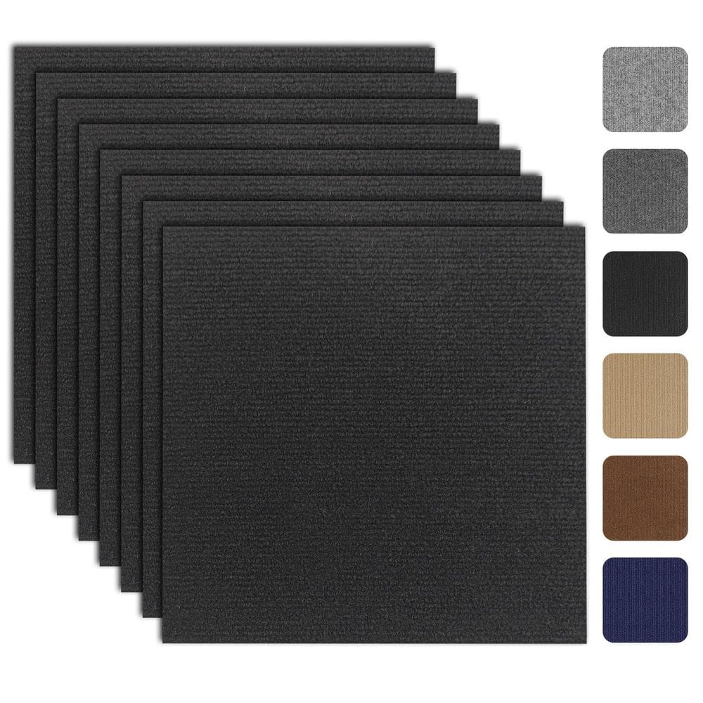 Telhas de carpete CVOmep Peel and Stick 30x30cm, antiderrapantes, 10 unidades
