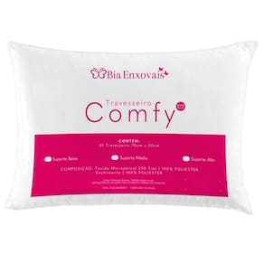 Travesseiro Comfy Suporte Baixo Fibra Siliconizada 450 Gramas 70cm X 50cm - 1 Unidade