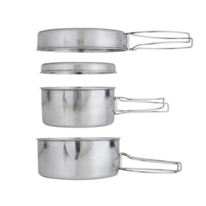 Conjunto de utensílios de cozinha BeGrit Backpacking Camping 4 unidades para 1-2 pessoas