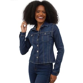 Jaqueta Jeans Cropped Manga Longa - Sarja