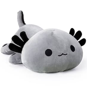 Brinquedo de pelúcia Onsoyours Cute Axolotl Grey 33cm para crianças