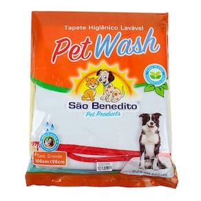 Tapete Higiênico Lavável Cães Pet Wash São Benedito Vermelho