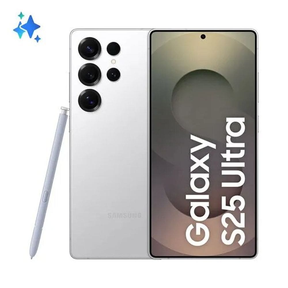 Smartphone Samsung Galaxy S25 Ultra 256GB 5G - Titânio Prata, com Caneta S Pen, Galaxy AI, Câmera Quadrupla 200MP + Selfie 12MP, RAM 12GB, Tela 6.9&qu