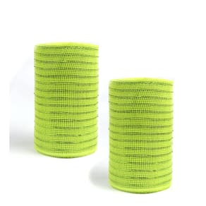 Rolos de fita Deco Mesh YYCRAFT Metallic Polymesh 6 cm 20 m