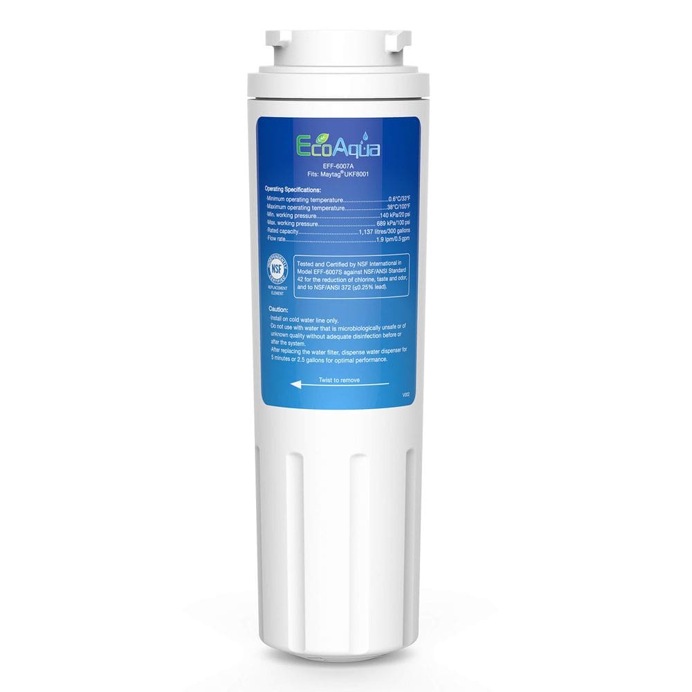 Filtro de água de geladeira de reposição EcoAqua para Maytag