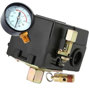 Kit Pressostato 80-120 1V Compressor + Manometro E Valv