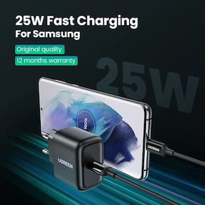 Carregador USB UGREEN 25w Tipo c pd Carregamento Rápido