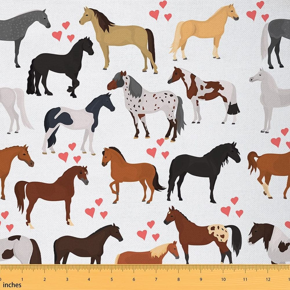 Tecido Erosebridal Horse Upholstery Farm Waterproof de 1 jarda