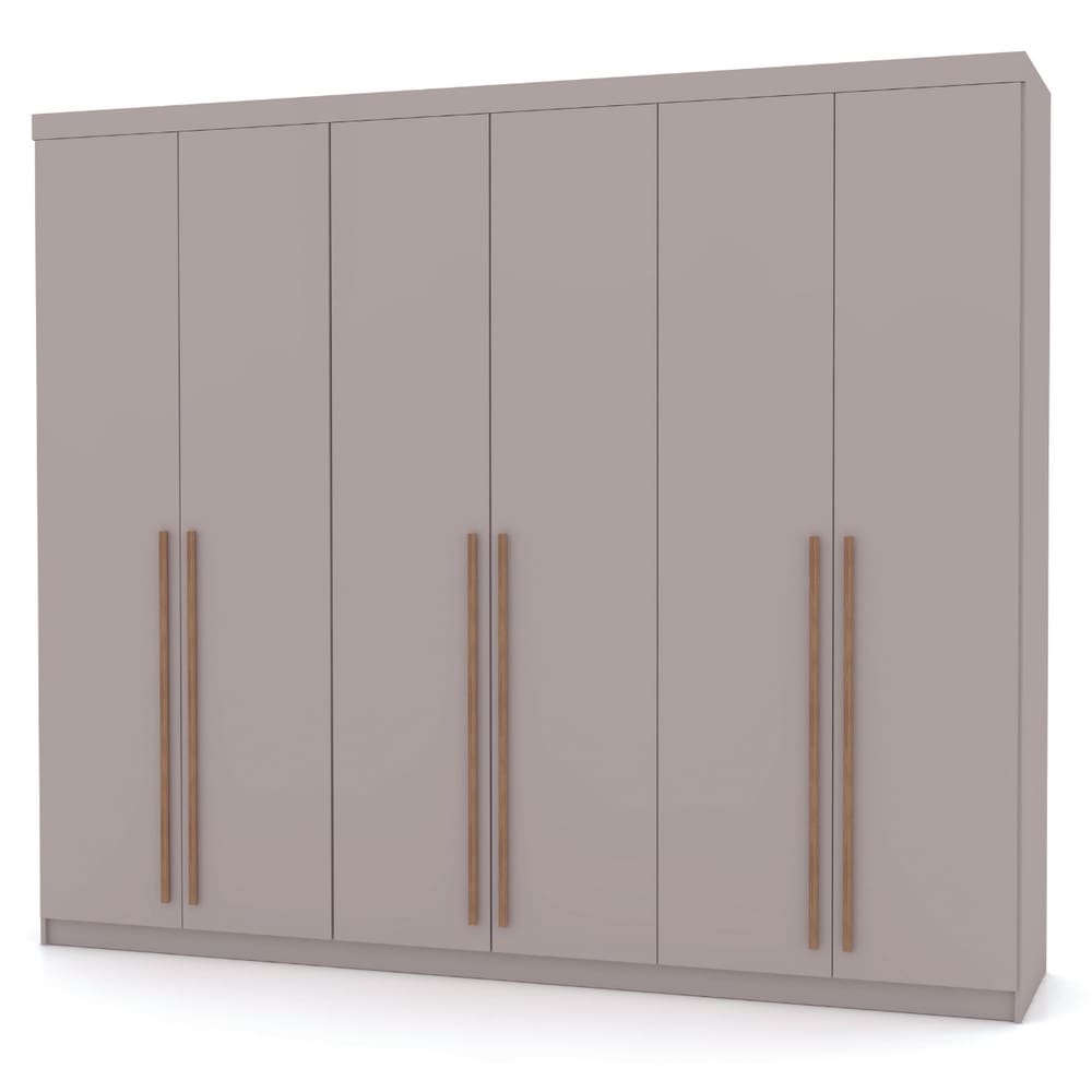 Guarda Roupa com 6 Portas e 3 Gavetas Sevilha Fendi