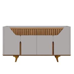 Aparador Buffet Danubio 4Portas Off White Cinamomo Bechara