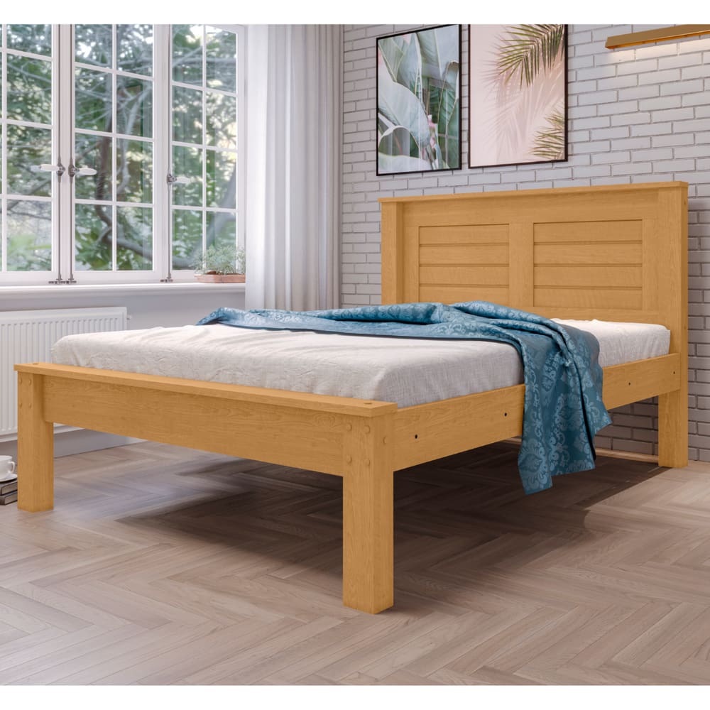 Cama de Casal com Cabeceira Marques Naturalle