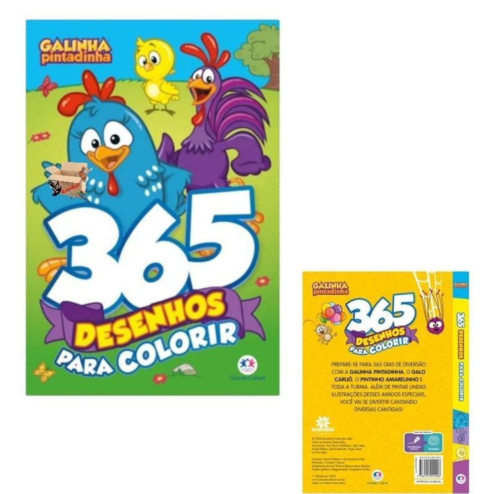Livro Infantil 365 Atividades E Desenhos Para Colorir