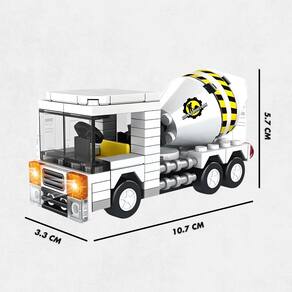 Brinquedo Blocos De Construção Carro Misturador De Cimento