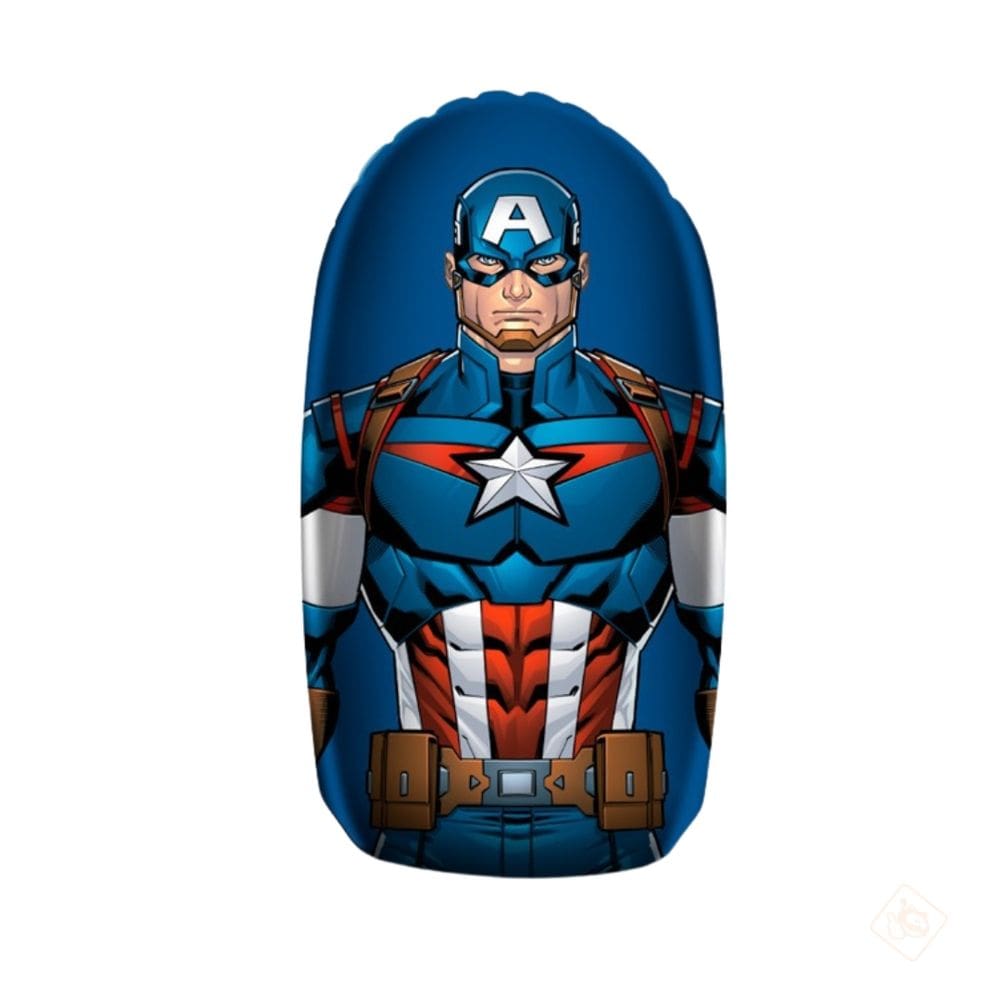 João Bobo Teimoso Inflável Capitão América 50cm - Etitoys
