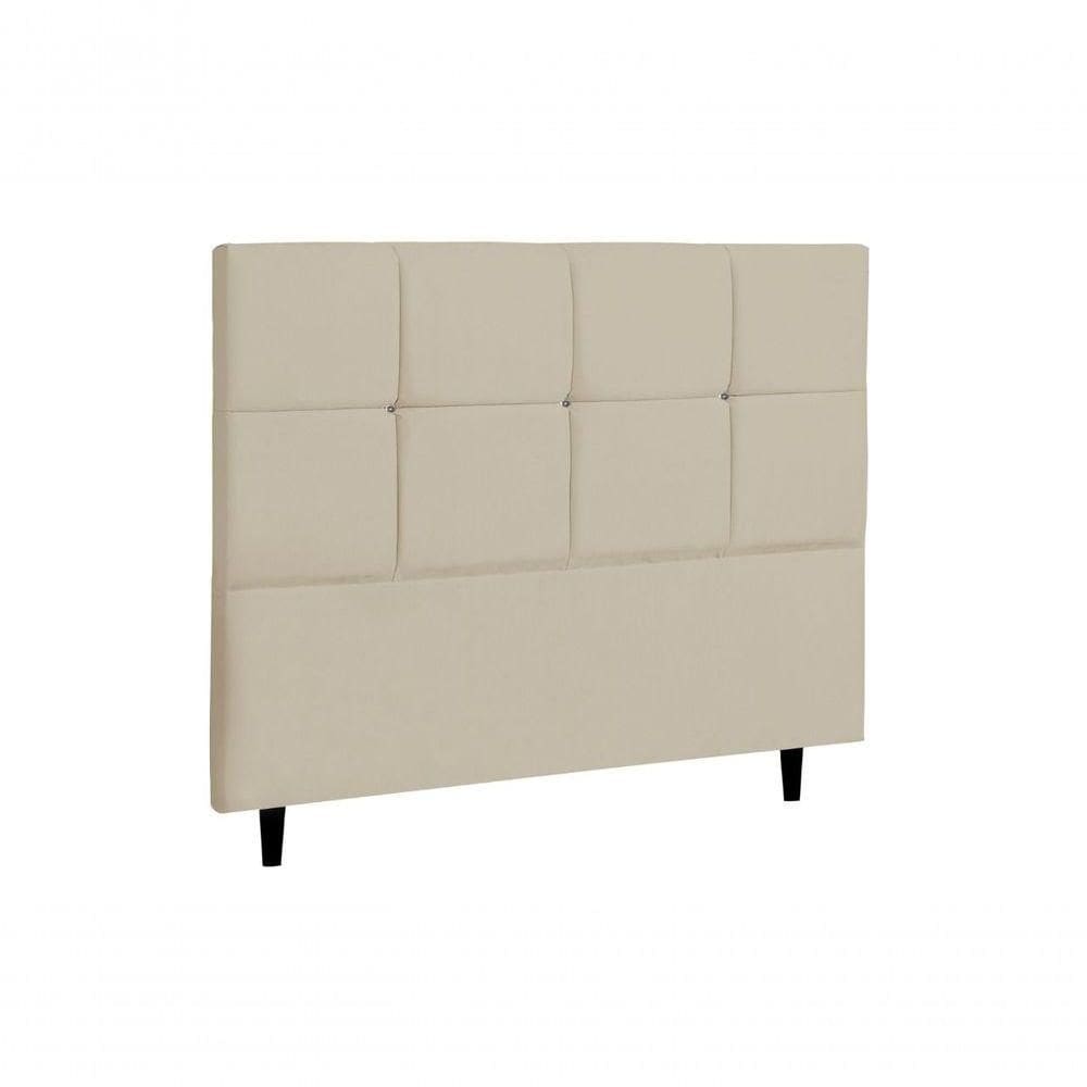 Cabeceira Civic Estofada Com Botão De Strass Para Cama Box Solteiro 94cm New Foam