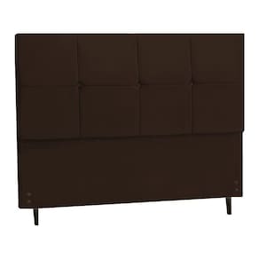 Cabeceira Casal Queen Size 164 Cm New Civic Marrom Para Cama Box Estofada