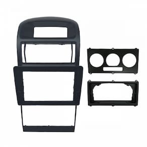 Moldura 9 Flutuante Astra Hach e Sedan c/ Ar Analógico e Digital - Preta