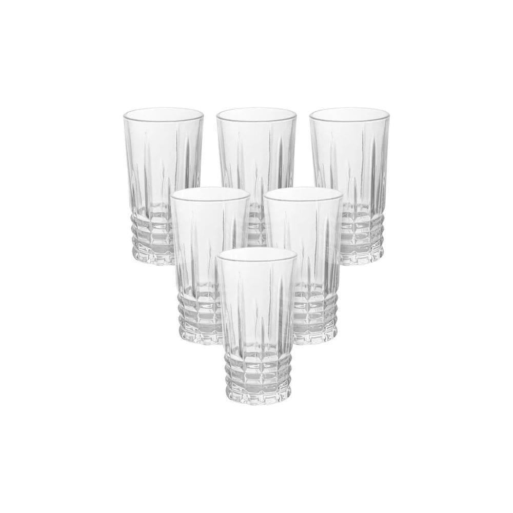 Jogo De Copo Los Drinks Dallas Vidro Brinox 300ml Kit 6 Un