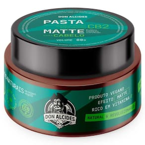 Pasta Matte CB2 Kush Pomada Alta Fixação Natural 80g Don Alcides