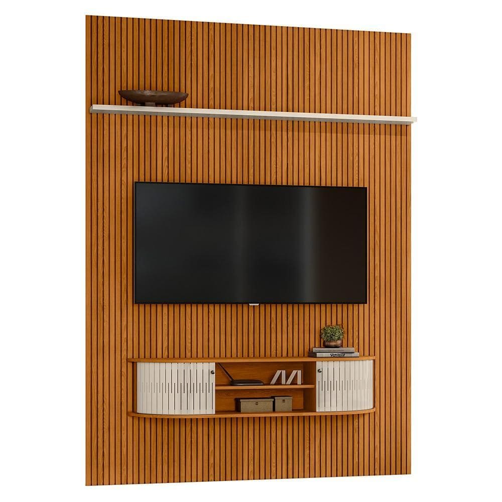 Rack Bancada com Painel New Monte Carlo para TV até 75” - Madetec