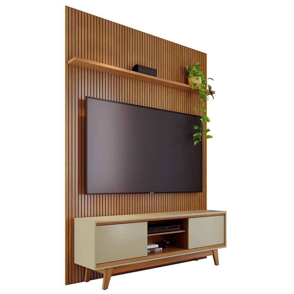 Rack Bancada com Painel Milo para TV até 75” - Madetec