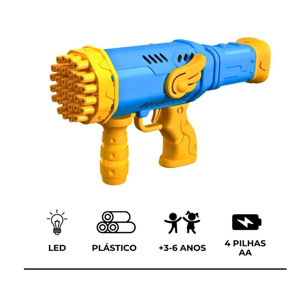 Lança Bola De Sabão Automática Pistola De Bolhas