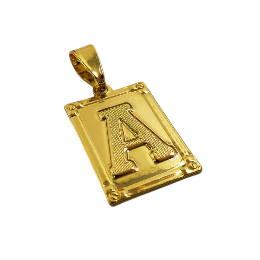 Pingente De Letra A A Z Em Moeda Antiga - Alta Qualidade