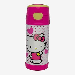 Garrafa Termica Hello Kitty Alça De Mão Zona Criativa 350 ml