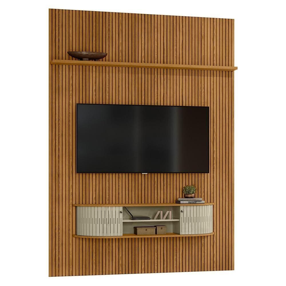 Rack Bancada com Painel New Monte Carlo para TV até 75” - Madetec
