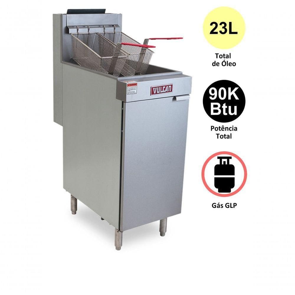 Fritadeira A Gas Glp 90000 Btu/h Vulcan Hobart Lg300-2b