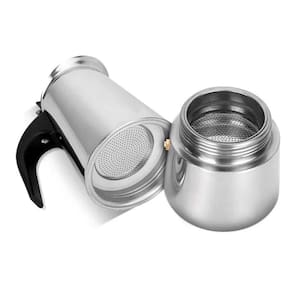 Cafeteira Italiana Em Inox 100ml Perfeita Para 2 Xícaras
