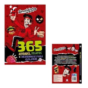 Livro 365 Atividades, Desafios E Desenhos Colorir Enaldinho