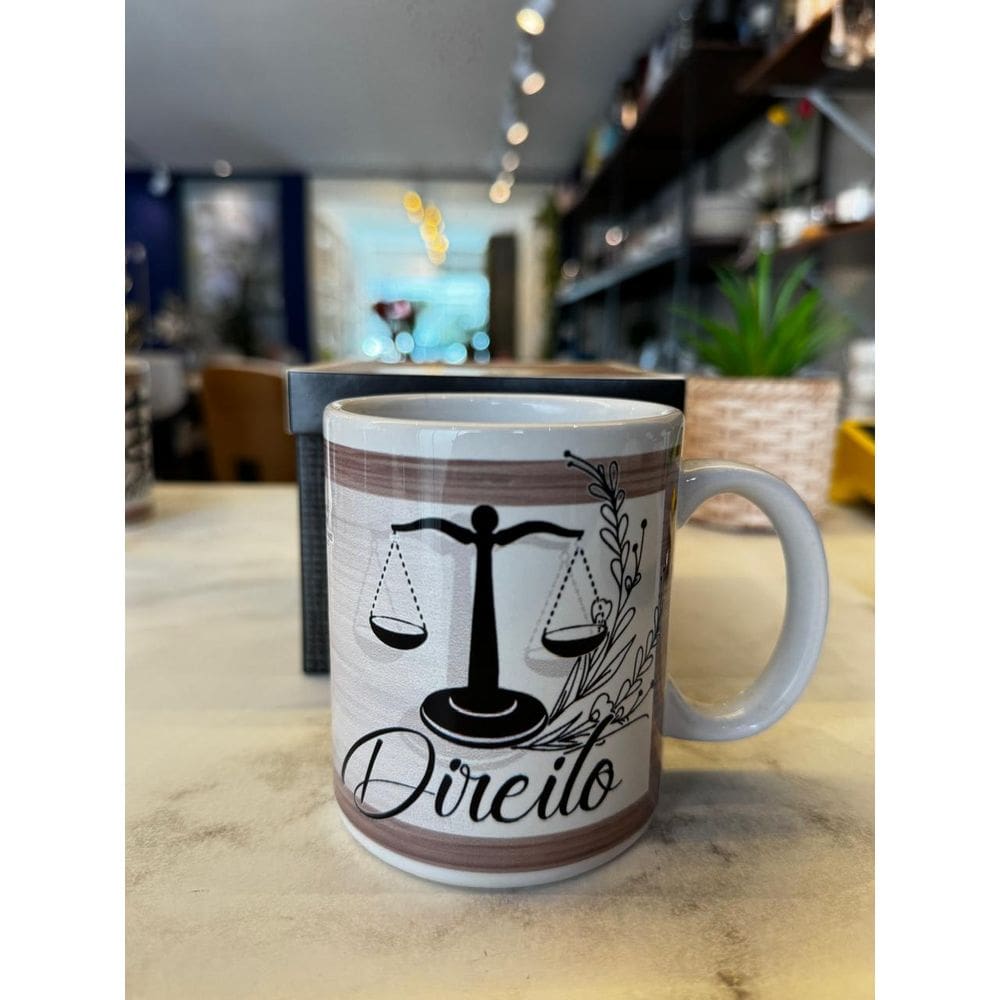 Caneca em Cerâmica Profissões - Direito 300ml