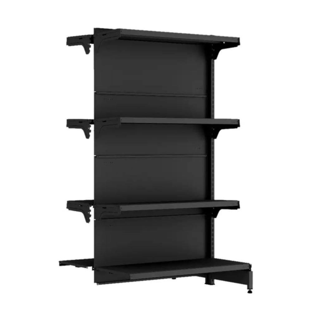 Gondola Fit 40 Continuação Centro 137X90x60 C8 Preto - Amapa